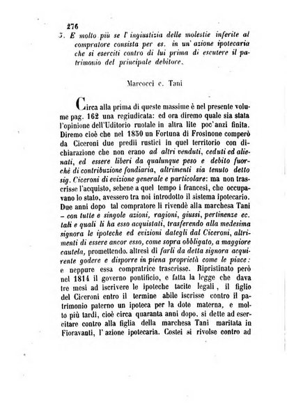 Giornale del Foro in cui si raccolgono le più importanti regiudicate dei supremi tribunali di Roma e dello Stato pontificio in materia civile