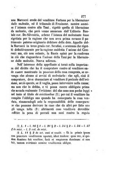 Giornale del Foro in cui si raccolgono le più importanti regiudicate dei supremi tribunali di Roma e dello Stato pontificio in materia civile