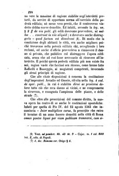 Giornale del Foro in cui si raccolgono le più importanti regiudicate dei supremi tribunali di Roma e dello Stato pontificio in materia civile