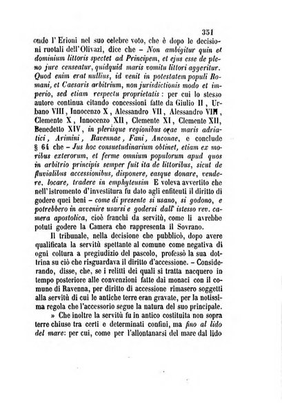 Giornale del Foro in cui si raccolgono le più importanti regiudicate dei supremi tribunali di Roma e dello Stato pontificio in materia civile