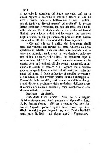 Giornale del Foro in cui si raccolgono le più importanti regiudicate dei supremi tribunali di Roma e dello Stato pontificio in materia civile