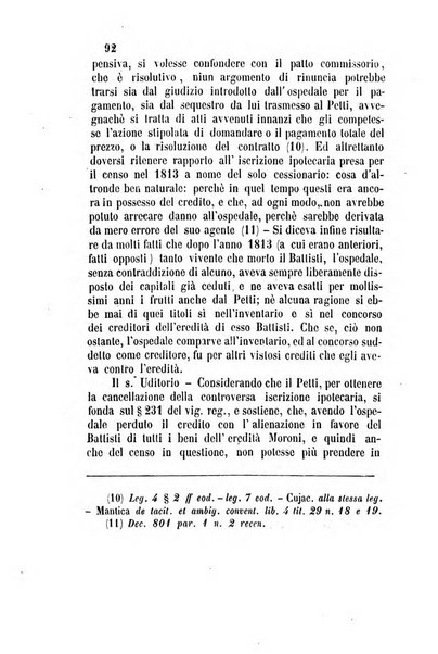 Giornale del Foro in cui si raccolgono le più importanti regiudicate dei supremi tribunali di Roma e dello Stato pontificio in materia civile