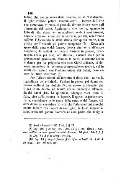 Giornale del Foro in cui si raccolgono le più importanti regiudicate dei supremi tribunali di Roma e dello Stato pontificio in materia civile