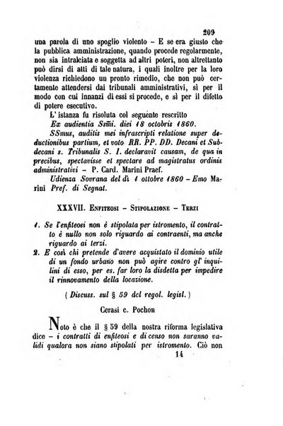 Giornale del Foro in cui si raccolgono le più importanti regiudicate dei supremi tribunali di Roma e dello Stato pontificio in materia civile