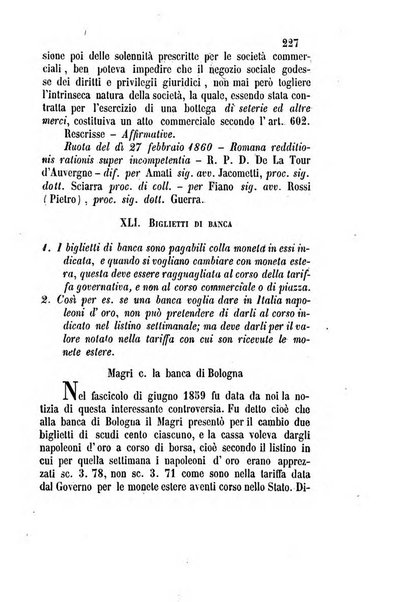 Giornale del Foro in cui si raccolgono le più importanti regiudicate dei supremi tribunali di Roma e dello Stato pontificio in materia civile