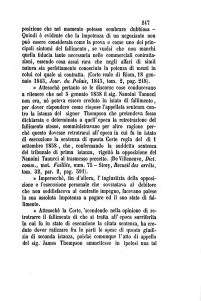 Giornale del Foro in cui si raccolgono le più importanti regiudicate dei supremi tribunali di Roma e dello Stato pontificio in materia civile