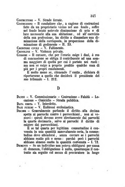 Giornale del Foro in cui si raccolgono le più importanti regiudicate dei supremi tribunali di Roma e dello Stato pontificio in materia civile