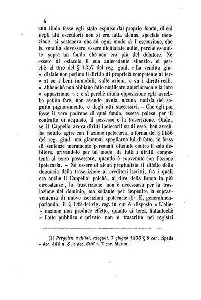 Giornale del Foro in cui si raccolgono le più importanti regiudicate dei supremi tribunali di Roma e dello Stato pontificio in materia civile