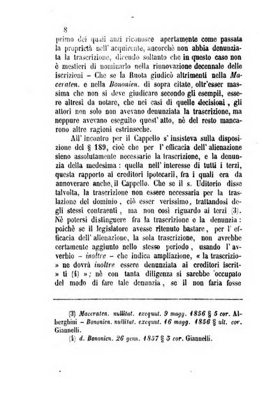 Giornale del Foro in cui si raccolgono le più importanti regiudicate dei supremi tribunali di Roma e dello Stato pontificio in materia civile