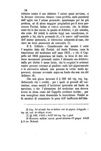 Giornale del Foro in cui si raccolgono le più importanti regiudicate dei supremi tribunali di Roma e dello Stato pontificio in materia civile