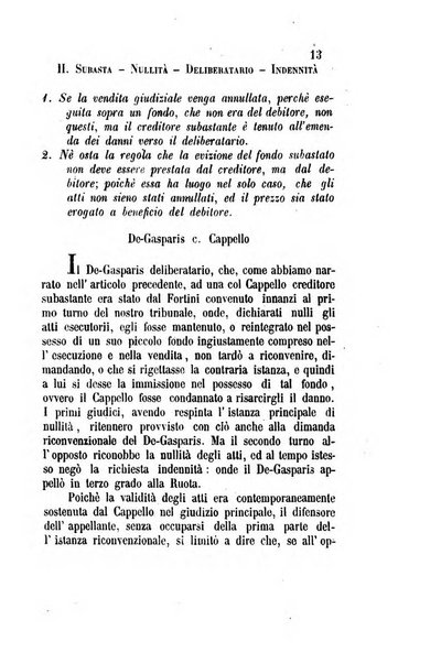 Giornale del Foro in cui si raccolgono le più importanti regiudicate dei supremi tribunali di Roma e dello Stato pontificio in materia civile