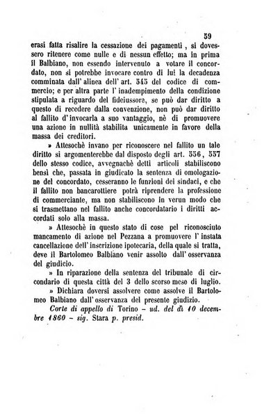 Giornale del Foro in cui si raccolgono le più importanti regiudicate dei supremi tribunali di Roma e dello Stato pontificio in materia civile