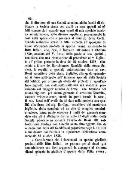 Giornale del Foro in cui si raccolgono le più importanti regiudicate dei supremi tribunali di Roma e dello Stato pontificio in materia civile