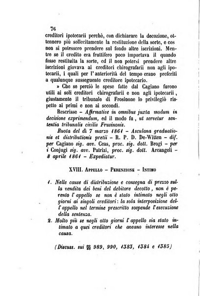 Giornale del Foro in cui si raccolgono le più importanti regiudicate dei supremi tribunali di Roma e dello Stato pontificio in materia civile