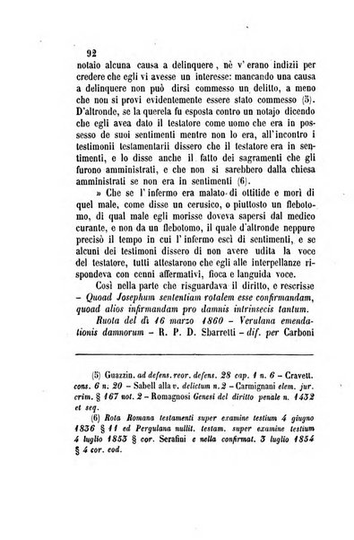 Giornale del Foro in cui si raccolgono le più importanti regiudicate dei supremi tribunali di Roma e dello Stato pontificio in materia civile