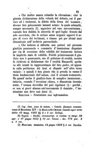 Giornale del Foro in cui si raccolgono le più importanti regiudicate dei supremi tribunali di Roma e dello Stato pontificio in materia civile