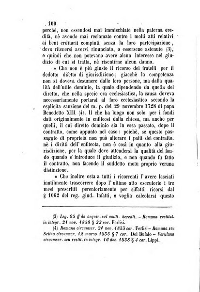 Giornale del Foro in cui si raccolgono le più importanti regiudicate dei supremi tribunali di Roma e dello Stato pontificio in materia civile