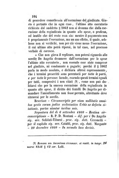 Giornale del Foro in cui si raccolgono le più importanti regiudicate dei supremi tribunali di Roma e dello Stato pontificio in materia civile