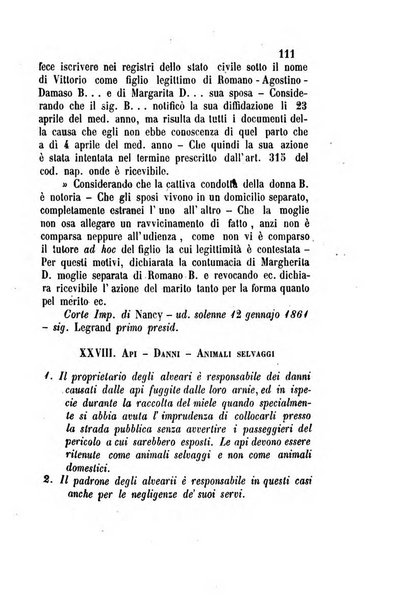 Giornale del Foro in cui si raccolgono le più importanti regiudicate dei supremi tribunali di Roma e dello Stato pontificio in materia civile