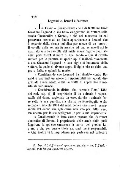 Giornale del Foro in cui si raccolgono le più importanti regiudicate dei supremi tribunali di Roma e dello Stato pontificio in materia civile