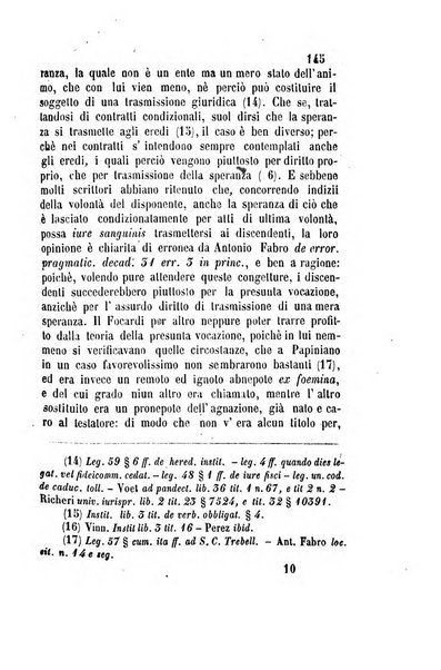 Giornale del Foro in cui si raccolgono le più importanti regiudicate dei supremi tribunali di Roma e dello Stato pontificio in materia civile