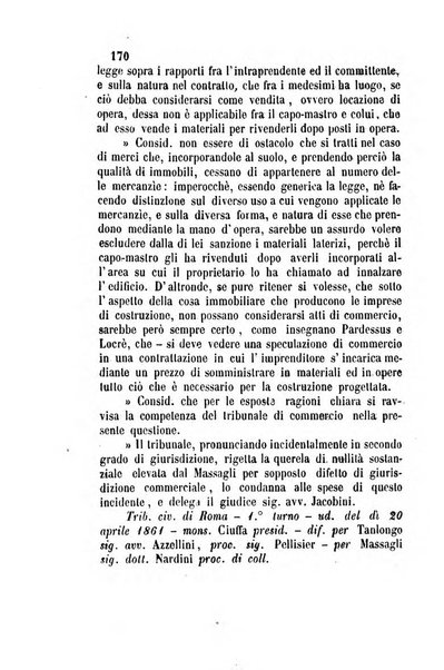 Giornale del Foro in cui si raccolgono le più importanti regiudicate dei supremi tribunali di Roma e dello Stato pontificio in materia civile