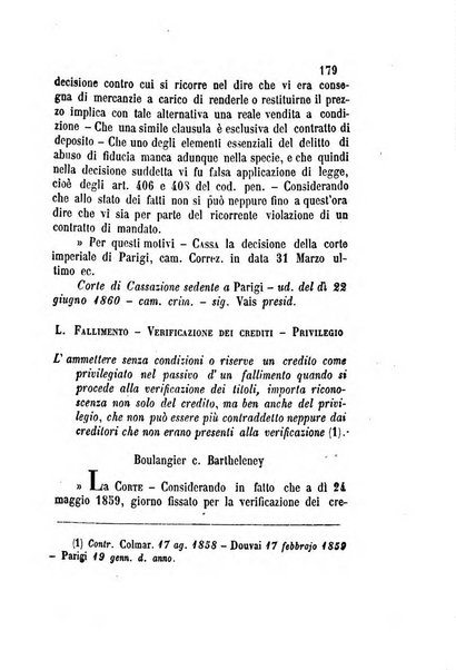 Giornale del Foro in cui si raccolgono le più importanti regiudicate dei supremi tribunali di Roma e dello Stato pontificio in materia civile