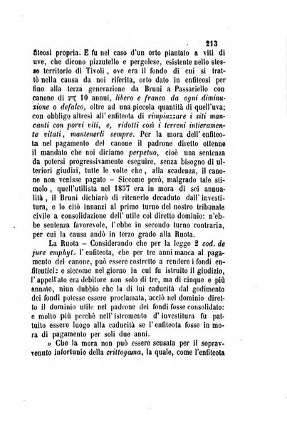 Giornale del Foro in cui si raccolgono le più importanti regiudicate dei supremi tribunali di Roma e dello Stato pontificio in materia civile