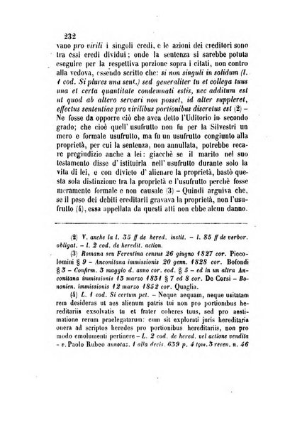 Giornale del Foro in cui si raccolgono le più importanti regiudicate dei supremi tribunali di Roma e dello Stato pontificio in materia civile