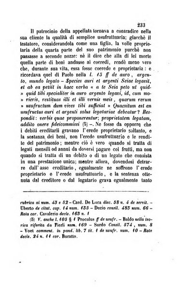 Giornale del Foro in cui si raccolgono le più importanti regiudicate dei supremi tribunali di Roma e dello Stato pontificio in materia civile