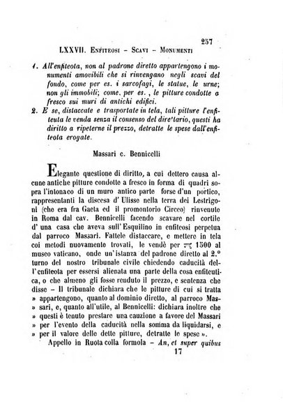 Giornale del Foro in cui si raccolgono le più importanti regiudicate dei supremi tribunali di Roma e dello Stato pontificio in materia civile