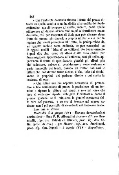 Giornale del Foro in cui si raccolgono le più importanti regiudicate dei supremi tribunali di Roma e dello Stato pontificio in materia civile