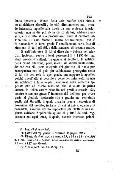 Giornale del Foro in cui si raccolgono le più importanti regiudicate dei supremi tribunali di Roma e dello Stato pontificio in materia civile