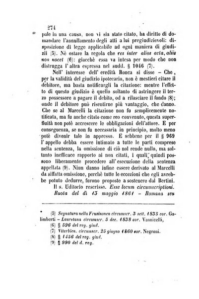 Giornale del Foro in cui si raccolgono le più importanti regiudicate dei supremi tribunali di Roma e dello Stato pontificio in materia civile