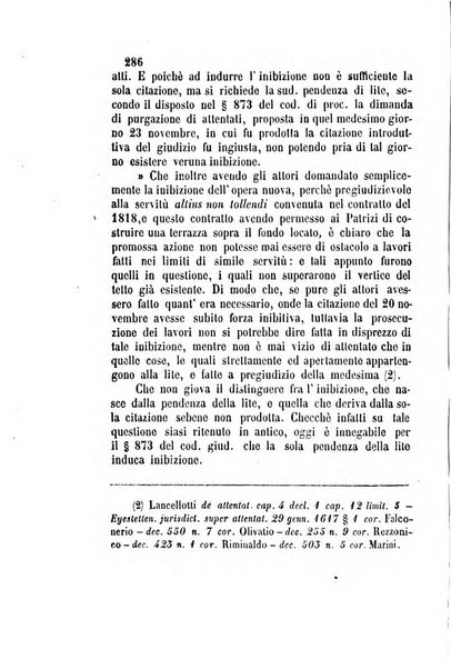 Giornale del Foro in cui si raccolgono le più importanti regiudicate dei supremi tribunali di Roma e dello Stato pontificio in materia civile