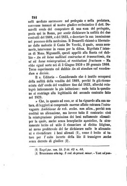 Giornale del Foro in cui si raccolgono le più importanti regiudicate dei supremi tribunali di Roma e dello Stato pontificio in materia civile