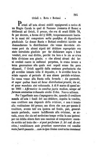 Giornale del Foro in cui si raccolgono le più importanti regiudicate dei supremi tribunali di Roma e dello Stato pontificio in materia civile