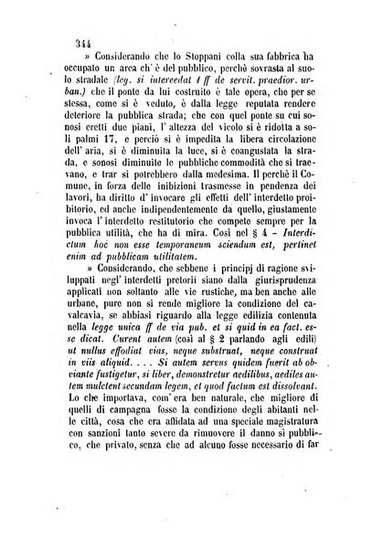 Giornale del Foro in cui si raccolgono le più importanti regiudicate dei supremi tribunali di Roma e dello Stato pontificio in materia civile