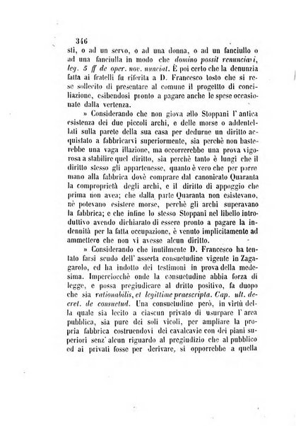 Giornale del Foro in cui si raccolgono le più importanti regiudicate dei supremi tribunali di Roma e dello Stato pontificio in materia civile