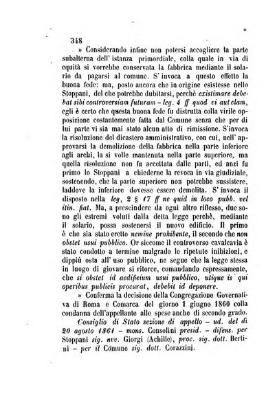 Giornale del Foro in cui si raccolgono le più importanti regiudicate dei supremi tribunali di Roma e dello Stato pontificio in materia civile