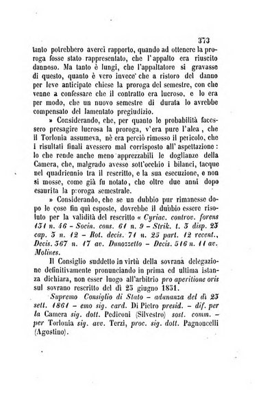 Giornale del Foro in cui si raccolgono le più importanti regiudicate dei supremi tribunali di Roma e dello Stato pontificio in materia civile