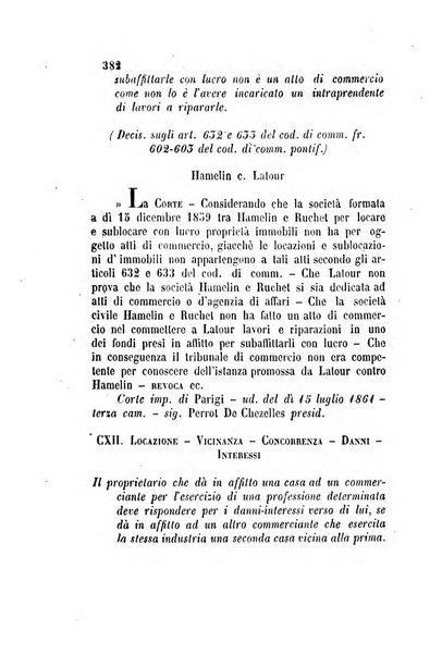 Giornale del Foro in cui si raccolgono le più importanti regiudicate dei supremi tribunali di Roma e dello Stato pontificio in materia civile