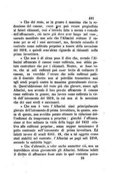 Giornale del Foro in cui si raccolgono le più importanti regiudicate dei supremi tribunali di Roma e dello Stato pontificio in materia civile