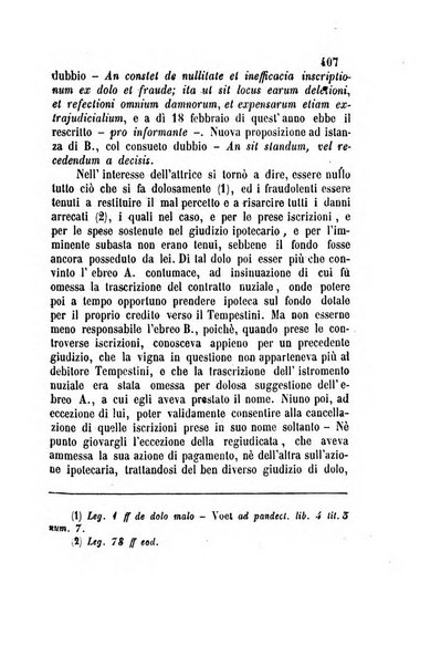 Giornale del Foro in cui si raccolgono le più importanti regiudicate dei supremi tribunali di Roma e dello Stato pontificio in materia civile