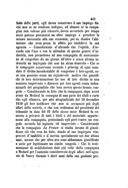 Giornale del Foro in cui si raccolgono le più importanti regiudicate dei supremi tribunali di Roma e dello Stato pontificio in materia civile