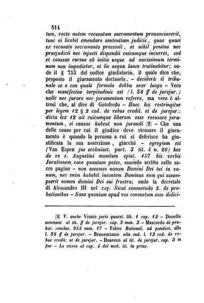 Giornale del Foro in cui si raccolgono le più importanti regiudicate dei supremi tribunali di Roma e dello Stato pontificio in materia civile