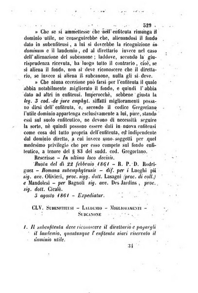 Giornale del Foro in cui si raccolgono le più importanti regiudicate dei supremi tribunali di Roma e dello Stato pontificio in materia civile