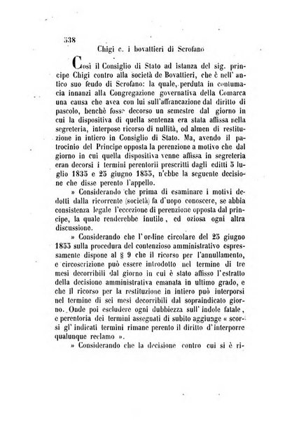 Giornale del Foro in cui si raccolgono le più importanti regiudicate dei supremi tribunali di Roma e dello Stato pontificio in materia civile