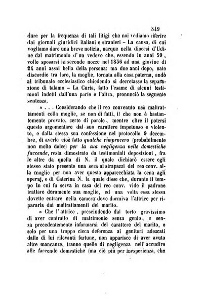 Giornale del Foro in cui si raccolgono le più importanti regiudicate dei supremi tribunali di Roma e dello Stato pontificio in materia civile