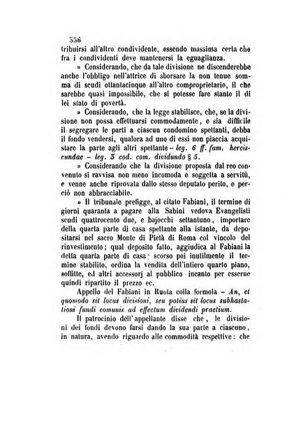 Giornale del Foro in cui si raccolgono le più importanti regiudicate dei supremi tribunali di Roma e dello Stato pontificio in materia civile